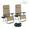 Hastings Home Hastings Home Set of 2 Zero Gravity Chairs, Beige 444476HYA - alternate 1